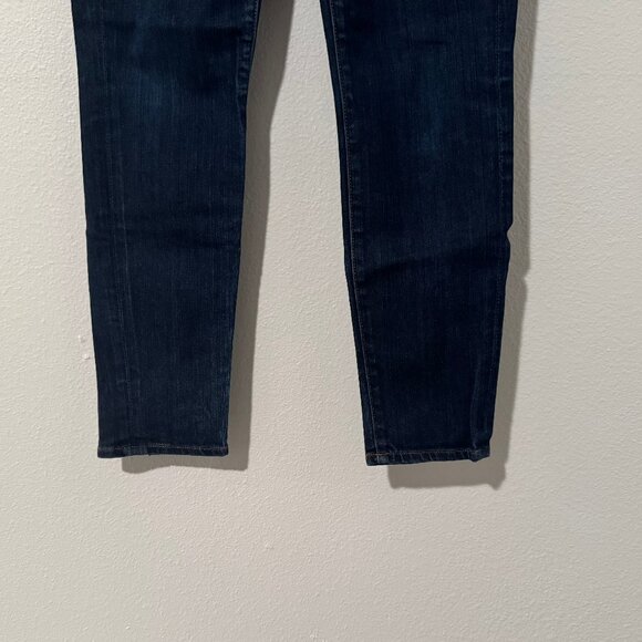 J Crew Low Rise Toothpick Skinny Ankle Jeans Dark Wash Stretch Sz 27 (31x28) EUC - Picture 5 of 13